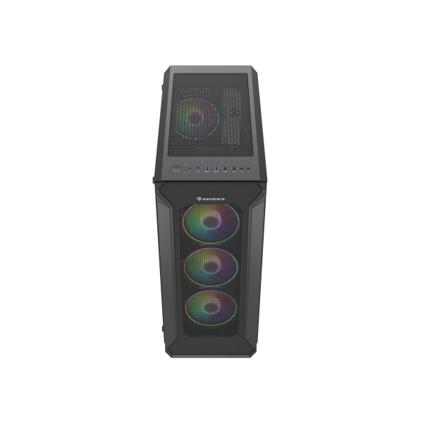 GENESIS Irid 505 ARGB Midi Tower Nero, Trasparente