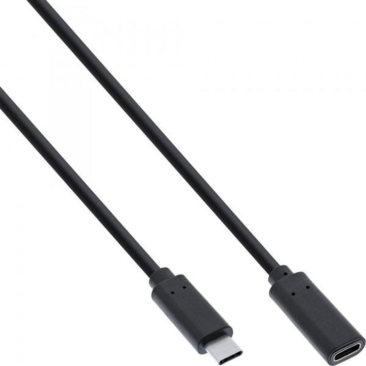 InLine Prolunga USB 3.2 Gen.1x2, M-F Type-C, nero, 1,5m