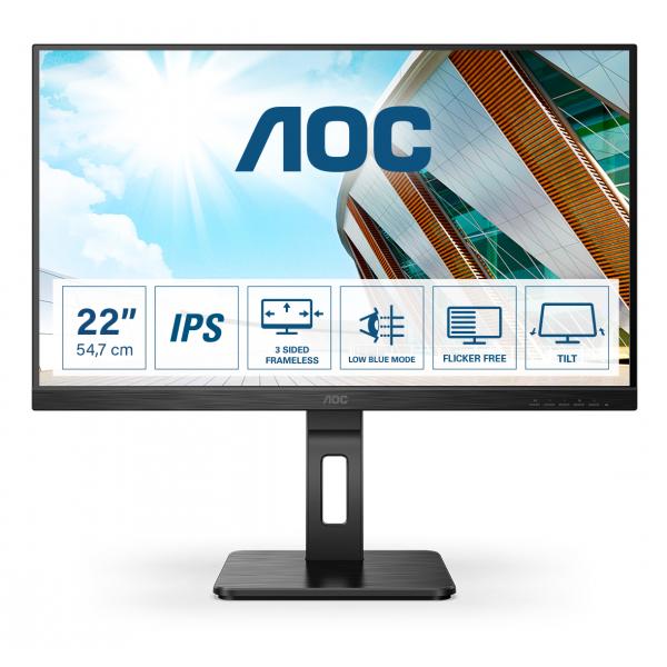 AOC P2 22P2Q LED display 54,6 cm [21.5] 1920 x 1080 Pixel Full HD Nero (AOC 22P2Q - WLED 22 IPS 4ms)