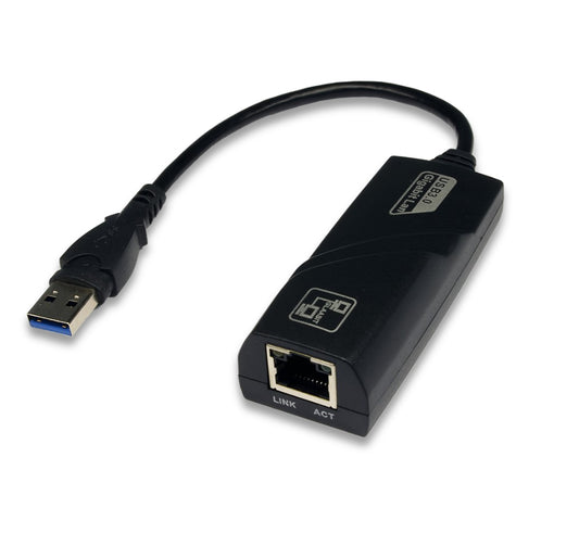EXSYS EX-1320-2 scheda di rete e adattatore Ethernet 1000 Mbit/s (EXSYS USB 3.2 Gen1 zu Ethernet 1Gigabi)