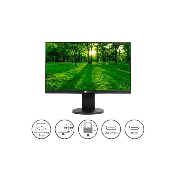 AG Neovo FS-24G 24 1080p Bezel Less Monitor with Ergonomic Stand'