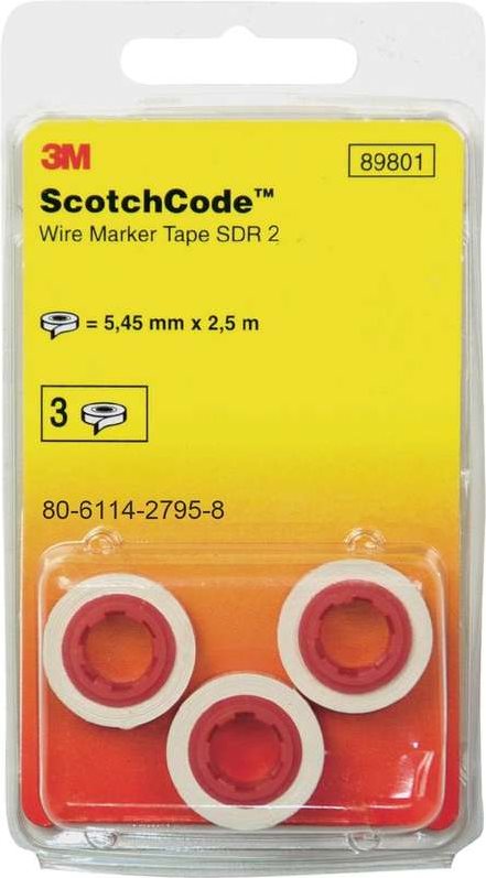 3M Scotchcode Kabelmarkierer-Nachfllrollen Ziffer "3" 80-6114-2796-6 Inhalt: 3 Rolle(n) (80-6114-2796-6)