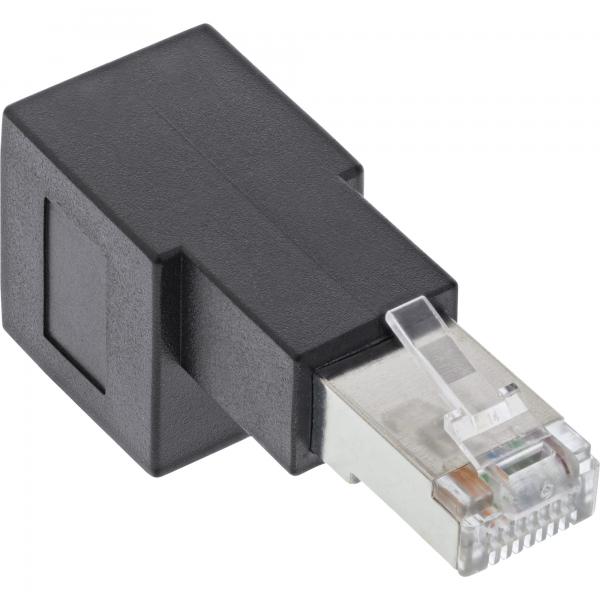 InLine cavo patch adattatore Cat.6A, SP / PR RJ45, angol. di 90 verso il basso