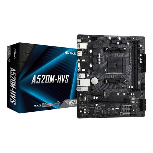Asrock A520M-HVS AMD A520 Presa AM4 micro ATX