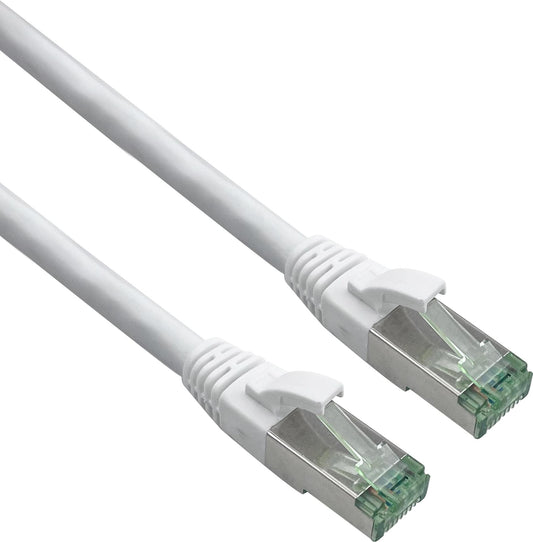 Herweck Helos - Patch-Kabel - RJ-45 (M) zu RJ-45 (M) - 2,0m - 6 mm - SFTP, PiMF - CAT 7 (Kabel) / CAT 6a (Anschlsse) - geschirmt, halogenfrei, geformt, ohne Haken, verseilt, Knickschutzmanschette -
