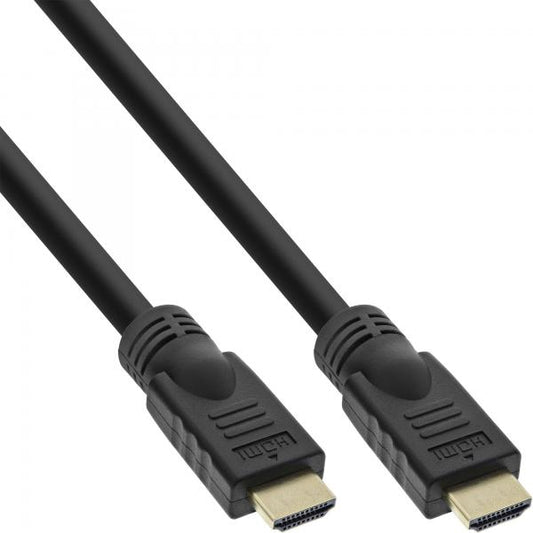 InLine , cavo HDMI HiD, HDMI-HS con Eth., Premium, 4K2K, ST / ST, oro, 7,5m