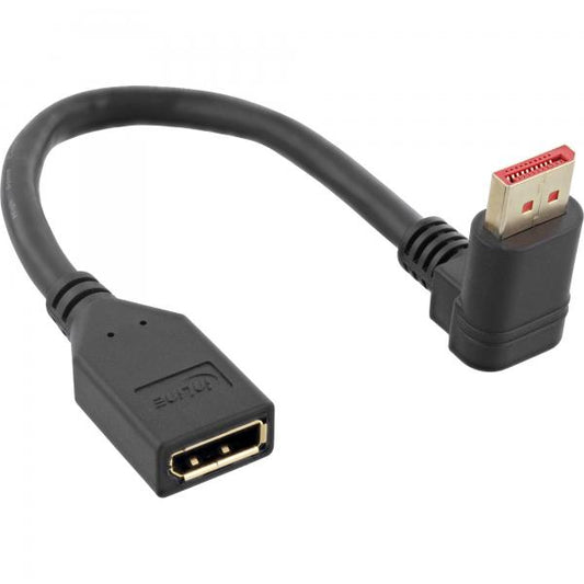 InLine Cavo adattatore DisplayPort 1.4 ST/BU, 8K4K, angolato verso l'alto
