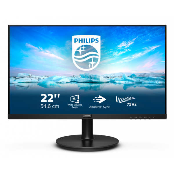 MONITOR PHILIPS 21,5VA VGA HDMI VESA DP MM PHILIPS 222V8LA/00 4000:1 4MS