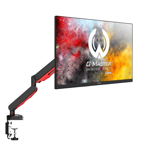 iiyama DSG3001C-R1 supporto da tavolo per Tv a schermo piatto 76,2 cm (30") Morsa Nero, Rosso