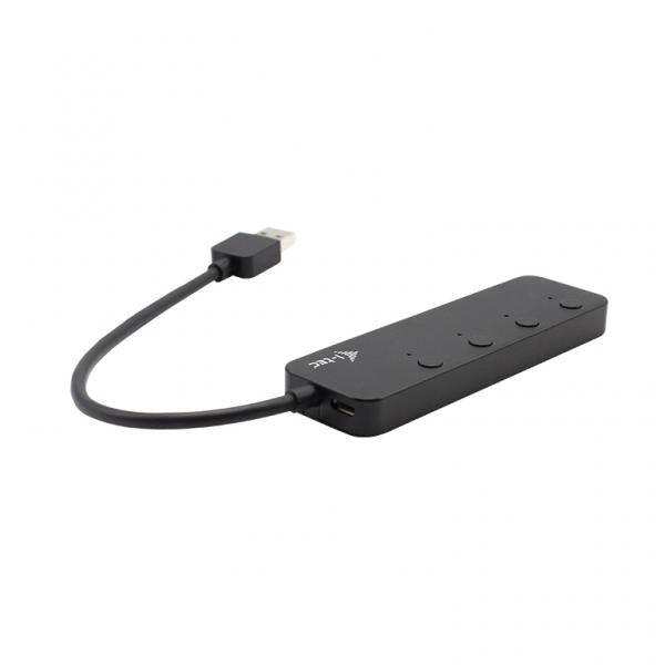 i-tec USB 3.0 Metal HUB 4 Port with individual On/Off Switches (I-TEC USB 3.0 METAL HUB 4 PORT - .)