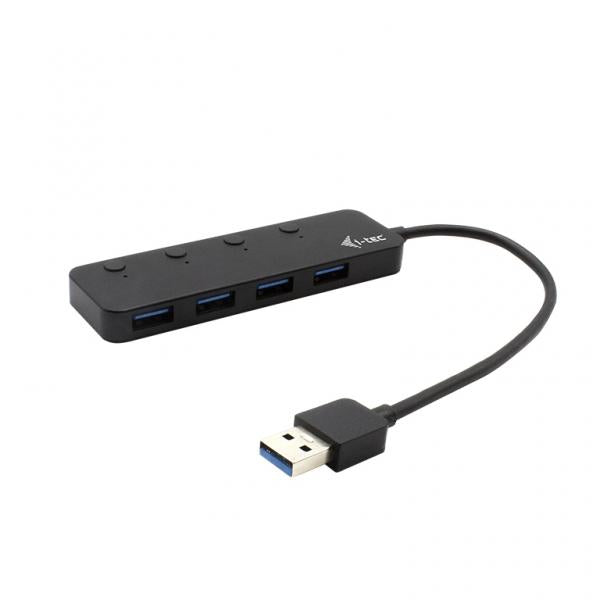 i-tec USB 3.0 Metal HUB 4 Port with individual On/Off Switches (I-TEC USB 3.0 METAL HUB 4 PORT - .)