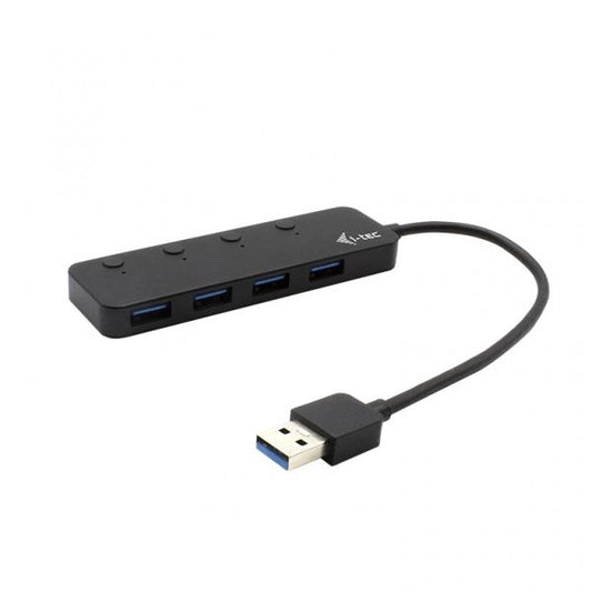 i-tec USB 3.0 Metal HUB 4 Port with individual On/Off Switches (I-TEC USB 3.0 METAL HUB 4 PORT - .)