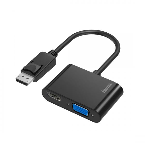Hama 00200334 cavo e adattatore video DisplayPort HDMI + VGA (D-Sub) Nero