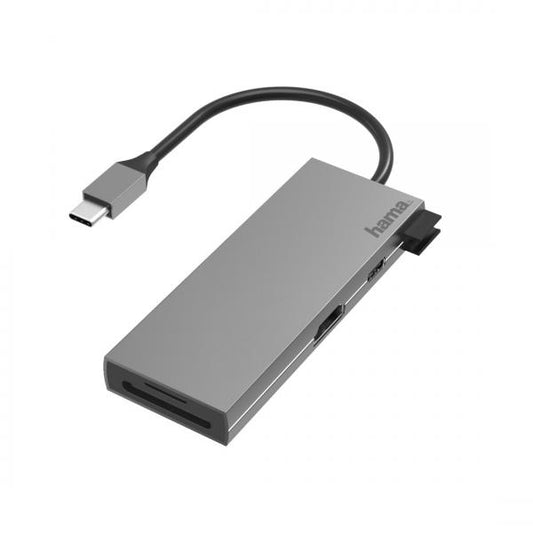 Hama 00200110 hub di interfaccia USB 3.2 Gen 1 (3.1 Gen 1) Type-C 5000 Mbit/s Grigio