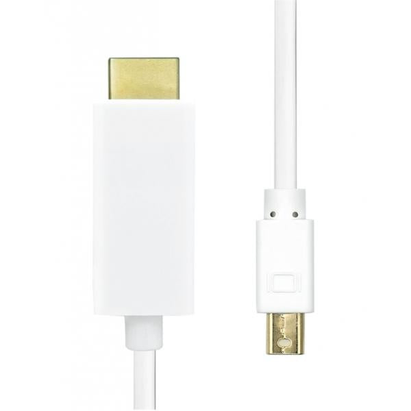 ProXtend MDP1.2-HDMI-003W cavo e adattatore video 3 m Mini DisplayPort Bianco (Mini Displayport 1.2 to HDMI - 3M White - Warranty: 360M)