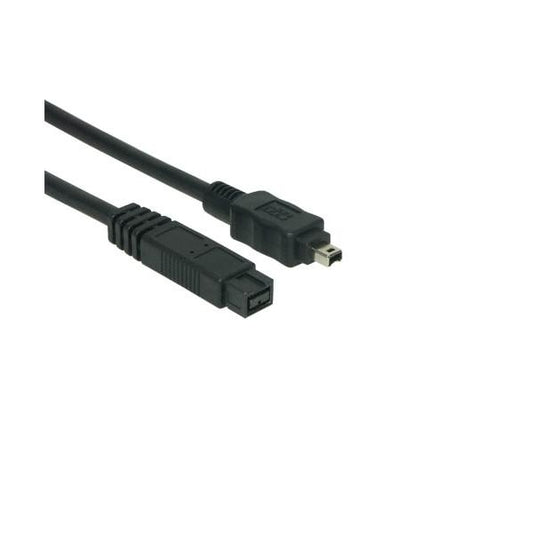 EXSYS EX-K6872 cavo firewire 3 m 9-p 4-p Nero