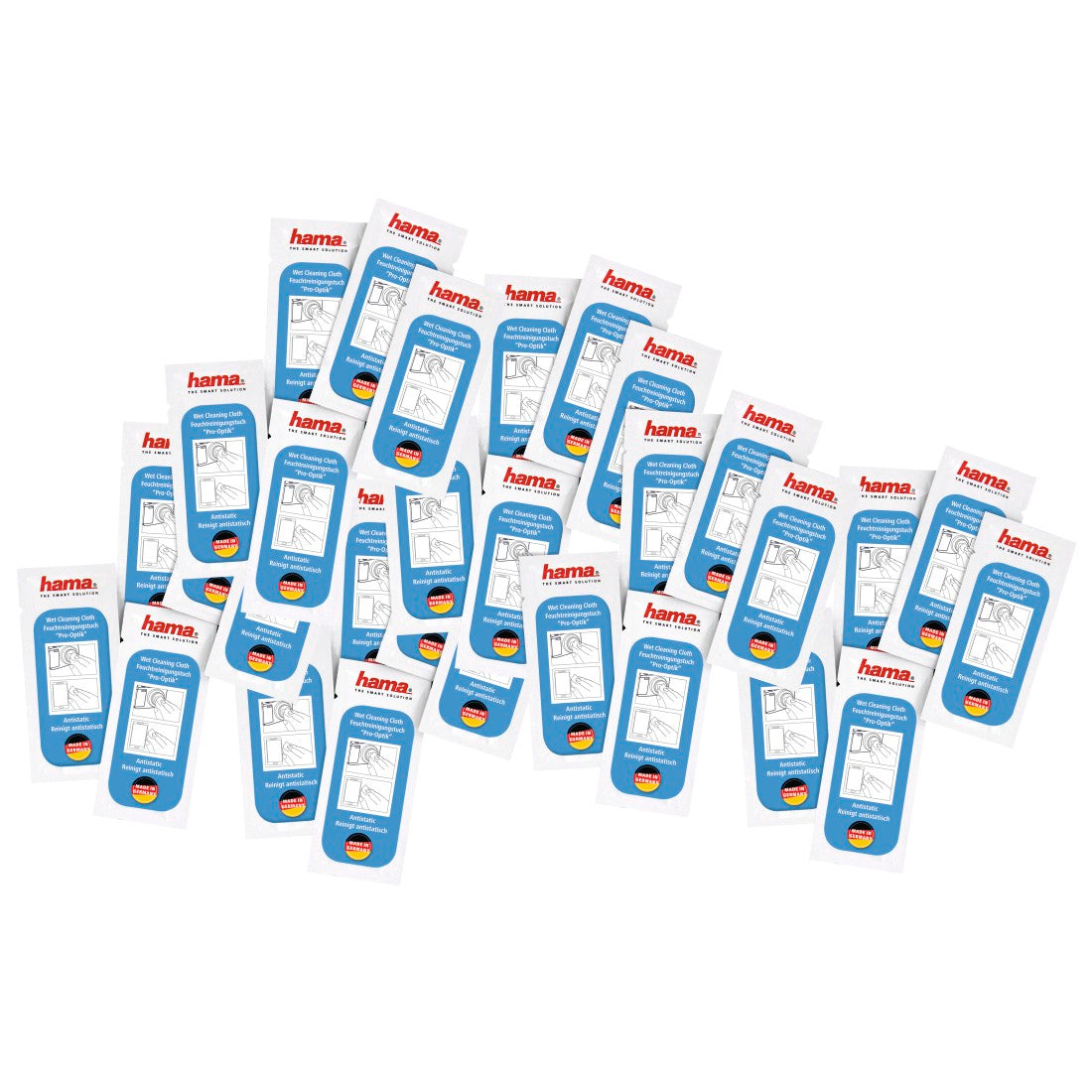 Hama Pro-Optik Strofinaccio Microfibra, Carta Grigio 1 pezzo(i)