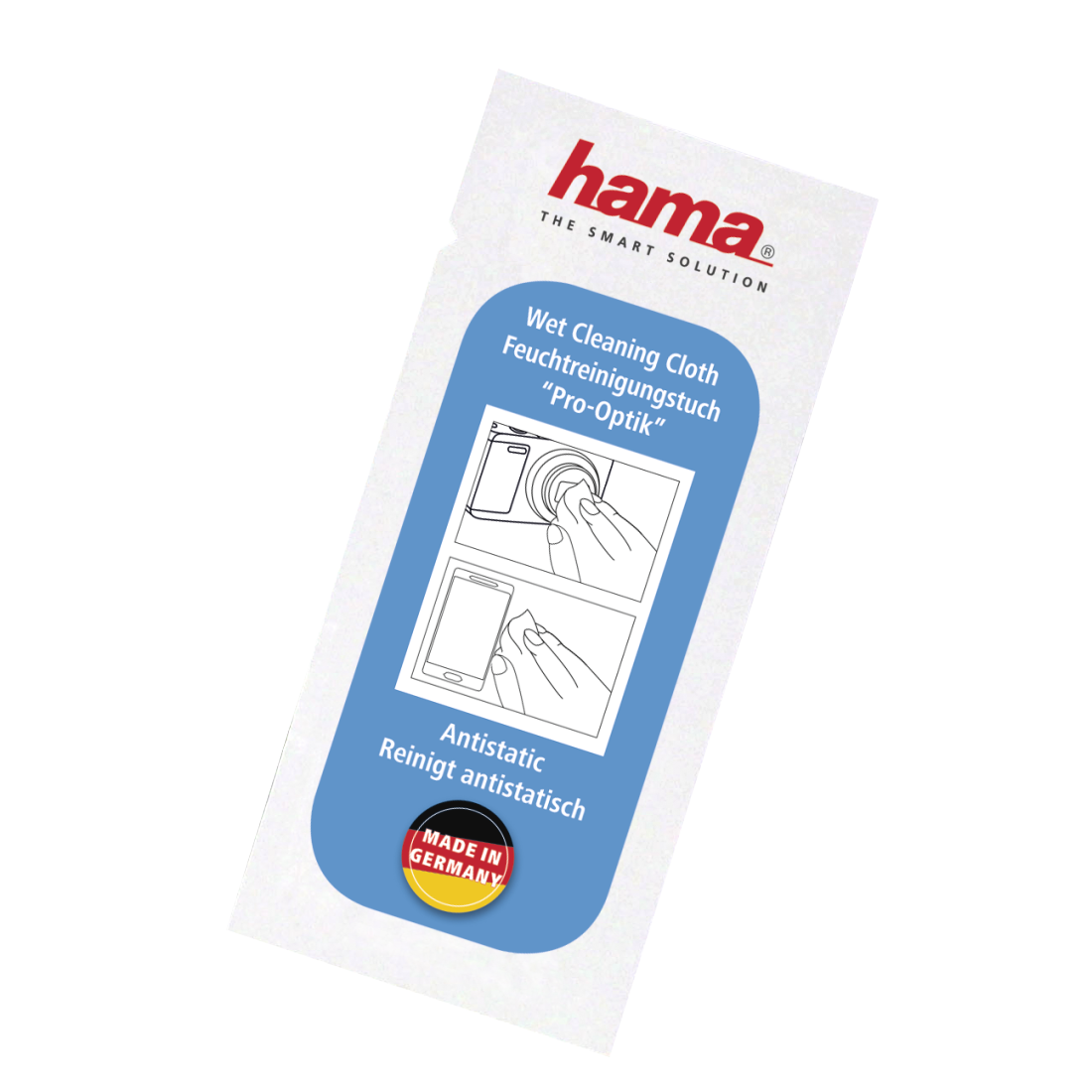 Hama Pro-Optik Strofinaccio Microfibra, Carta Grigio 1 pezzo(i)