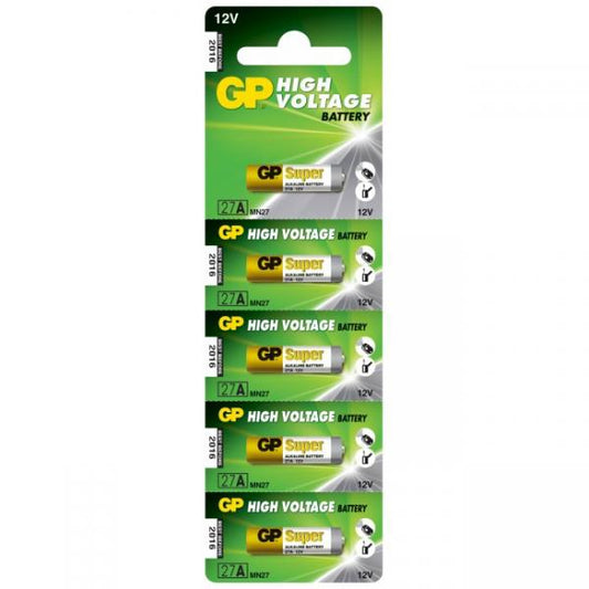 HIGH VOLTAGE 27A - High Voltage 27A, Single-use - battery, Alkaline, 12 V, 5 pc[s], 18 mAh, High - Warranty: 12M