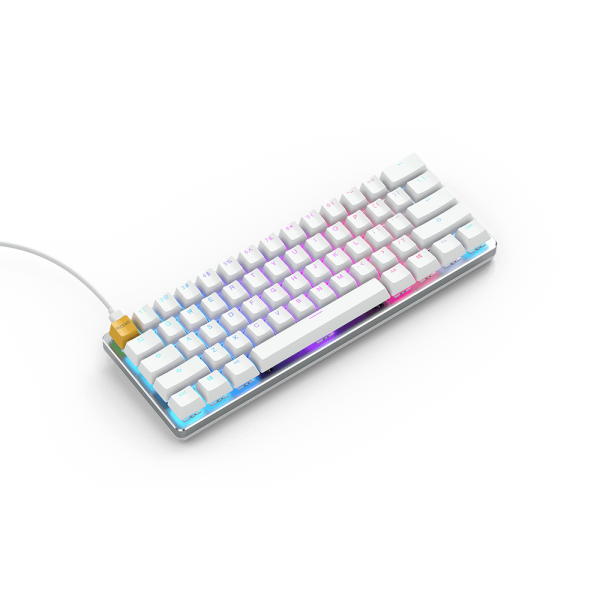 Glorious PC Gaming Race GMMK tastiera USB QWERTY US International Argento, Bianco