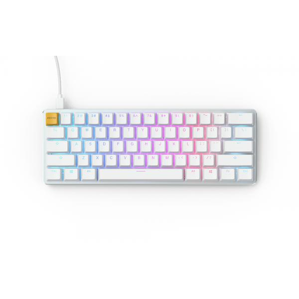 Glorious PC Gaming Race GMMK tastiera USB QWERTY US International Argento, Bianco