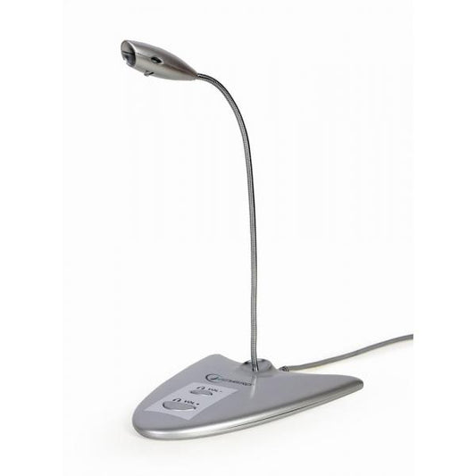 Gembird MIC-DU-01 microfono Argento Microfono per PC