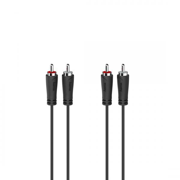 Hama 00205258 cavo audio 3 m 2 x RCA Nero