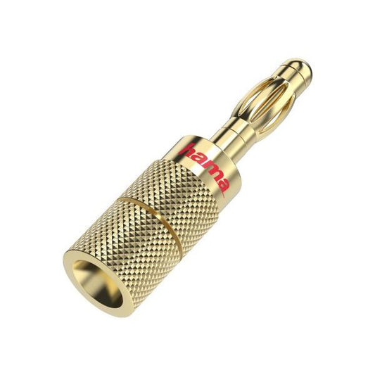 Hama 00205201 cavo di collegamento Banana Oro