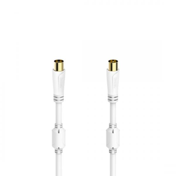 Hama 00205246 cavo coassiale 1,5 m Bianco