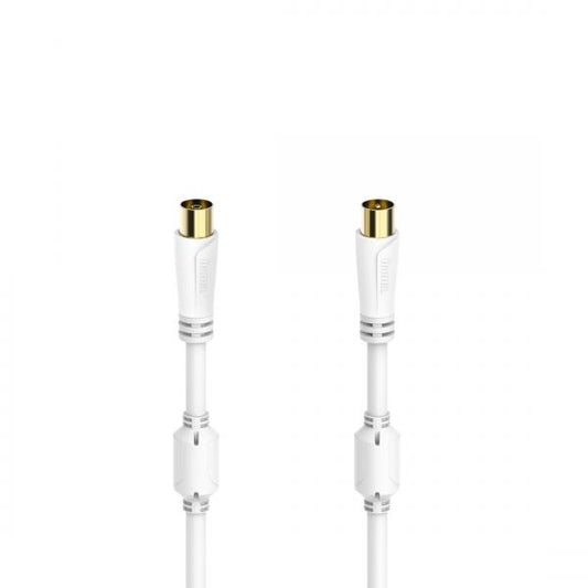 Hama 00205246 cavo coassiale 1,5 m Bianco