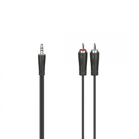 Hama 00200721 cavo audio 5 m 3.5mm 2 x RCA Nero