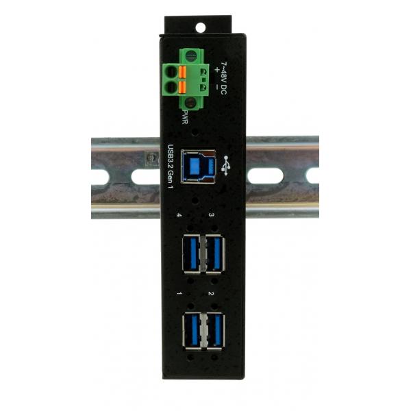 EXSYS EX-1185HMVS-2 hub di interfaccia USB 3.2 Gen 1 (3.1 Gen 1) Type-B 5000 Mbit/s Nero