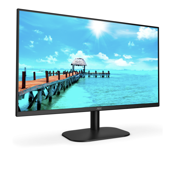 Monitor Aoc 27B2QAM - Display 27 pollici LED VA - 16:9 - 1920x1080 Full-HD - Senza cornice su tre lati - 4ms - DisplayPort, Hdmi - 75Hz - Multimediale 2.0W x2 - Vesa - Nero
