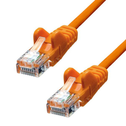 ProXtend V-5UTP-003O cavo di rete Arancione 0,3 m Cat5e U/UTP [UTP] (CAT5e U/UTP CCA PVC Ethernet - Cable Orange 30cm - Warranty: 360M)