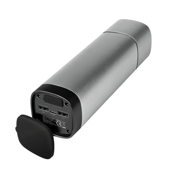 LogiLink PA0266 batteria portatile Polimeri di litio (LiPo) 10000 mAh Metallico