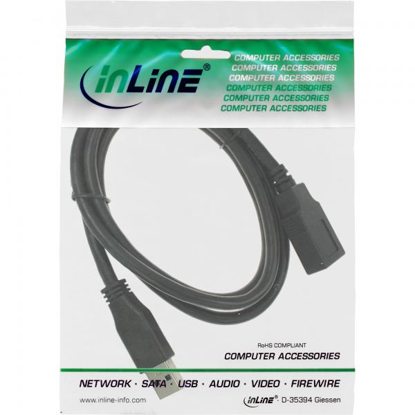 InLine 80pz Bulk Pack prolunga cavo USB 3.0, A maschio / femmina, nero 1m