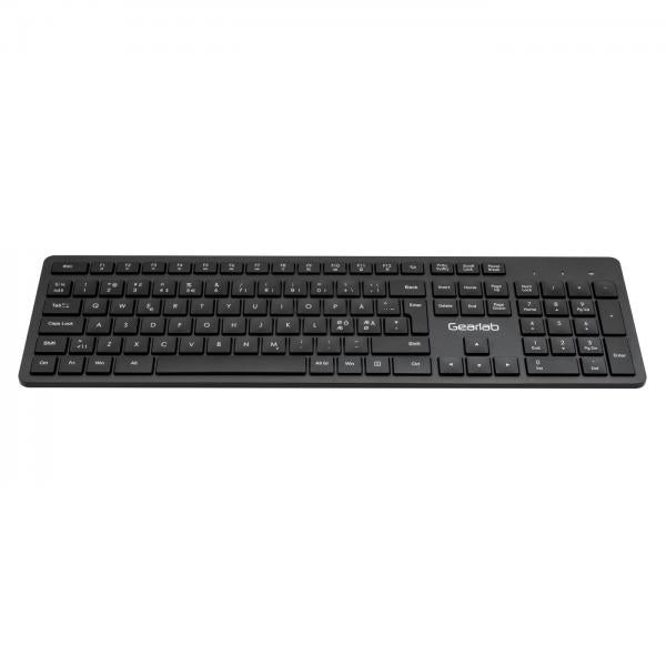 Gearlab GLB212102 tastiera RF Wireless QWERTY Nordic Nero