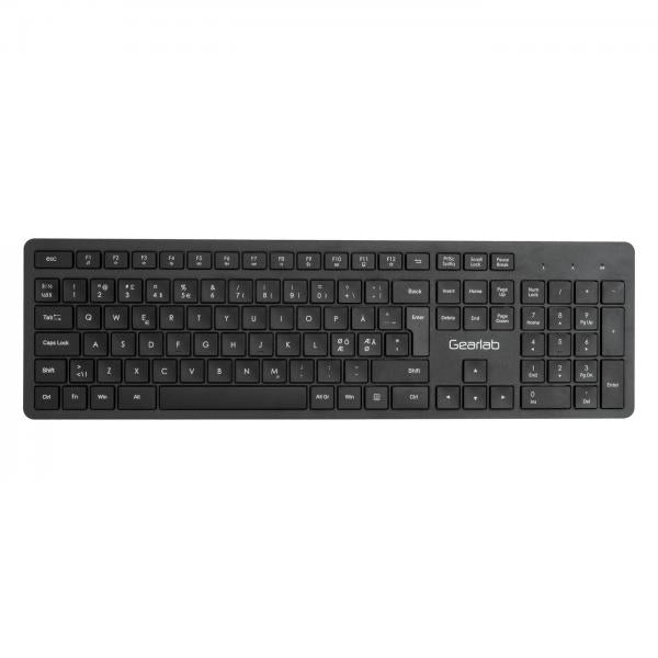 Gearlab GLB212102 tastiera RF Wireless QWERTY Nordic Nero
