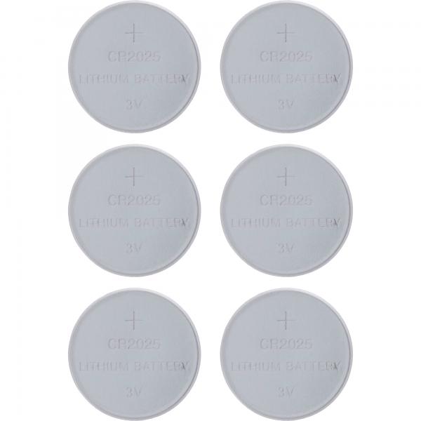 InLine Pile a bottone CR2025, 3V al litio, blister da 6
