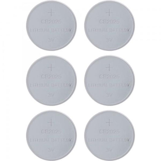 InLine Pile a bottone CR2025, 3V al litio, blister da 6