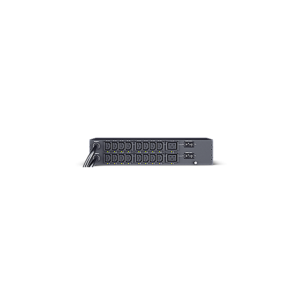 CyberPower PDU44302 unit di distribuzione dell'energia [PDU] 18 presa[e] AC 2U Nero (DUAL-BANK SWITCHED AUTOMATIC - TRANSFER SWITCH [ATS] 32A 16XC13)