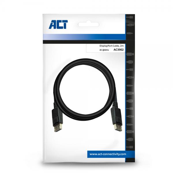 ACT AC3902 cavo DisplayPort 2 m Nero