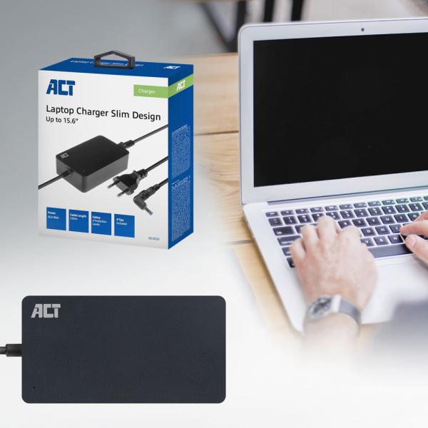 ACT AC2055 adattatore e invertitore Interno 65 W Nero