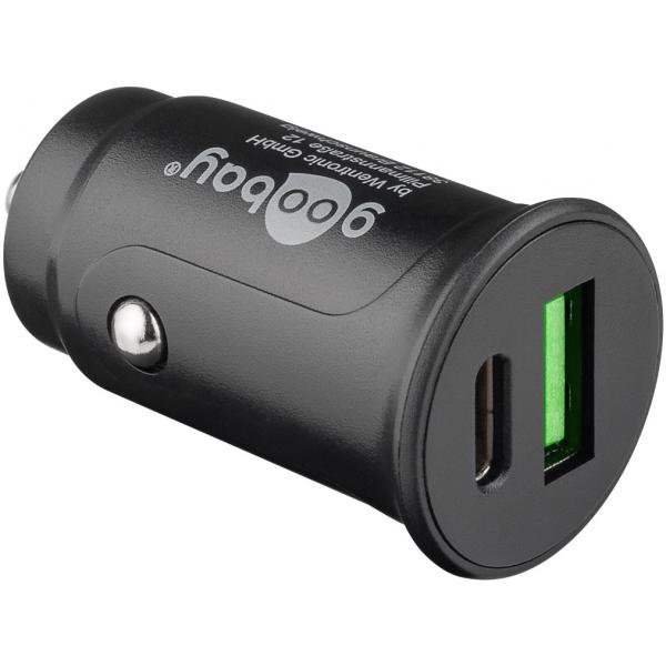 Goobay 59521 Caricabatterie per dispositivi mobili Nero Auto