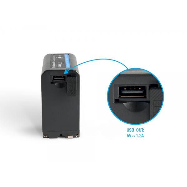 Hahnel HL-XL982 PRO (NP-F960 / F970) Ioni di Litio 6900 mAh