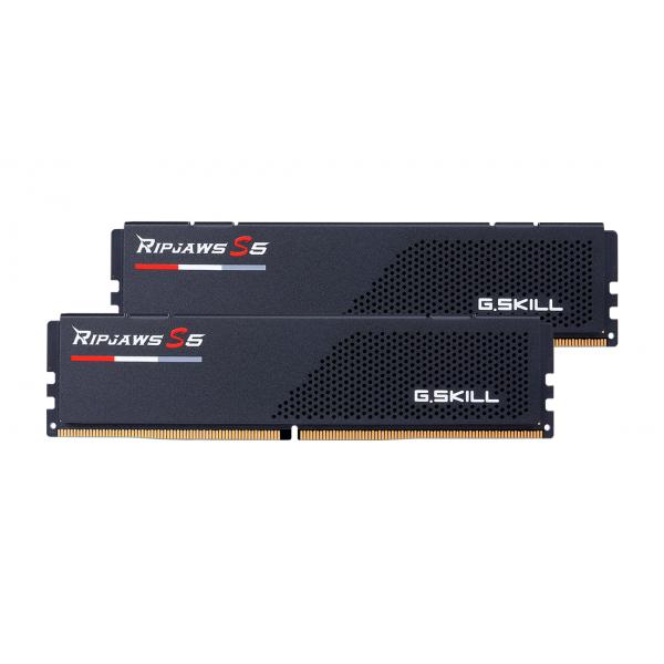 G.Skill Ripjaws S5 memoria 32 GB 2 x 16 GB DDR5 5600 MHz (G.Skill DDR5 RAM 32GB [2x16GB Dual-Kit] PC5600 CL36 32RS5K Ripjaws S5 black [Intel optimiert])