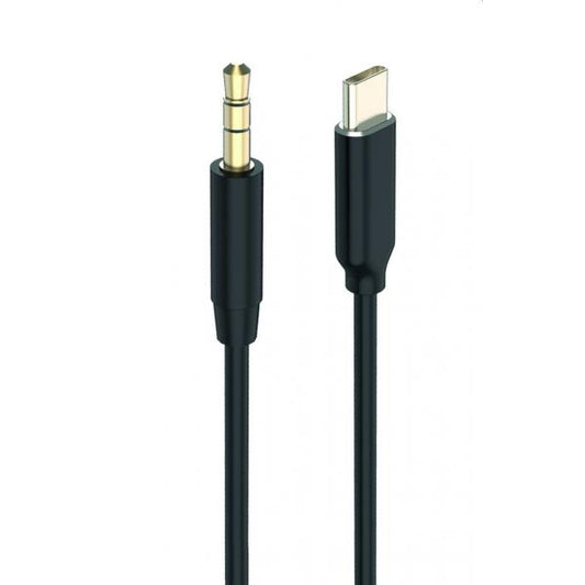 2GO 797219 cavo audio 1 m 3.5mm USB tipo-C Nero