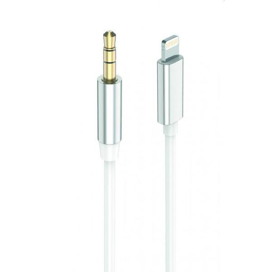 2GO 797218 cavo audio 1 m 3.5mm Lightning Bianco