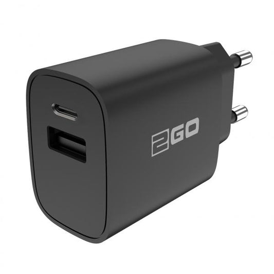 2GO 797273 Caricabatterie per dispositivi mobili Universale Nero AC Ricarica rapida Interno