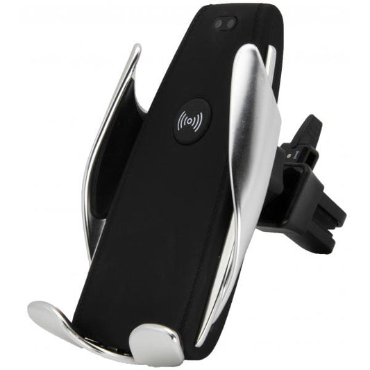 2GO 797161 Caricabatterie per dispositivi mobili Smartphone Nero, Argento Carica wireless Auto
